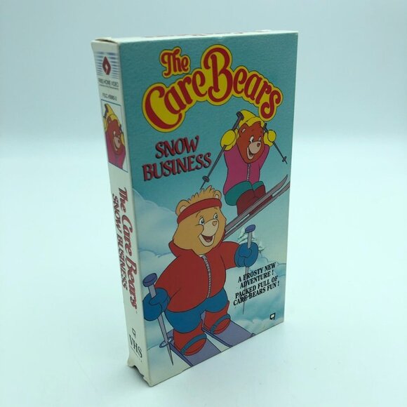 Vintage The Care Bears VHS Tape Snow Business - Picture 2 of 5
